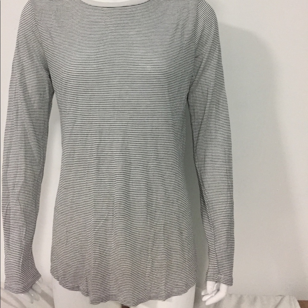 Long sleeve shirt size medium white striped